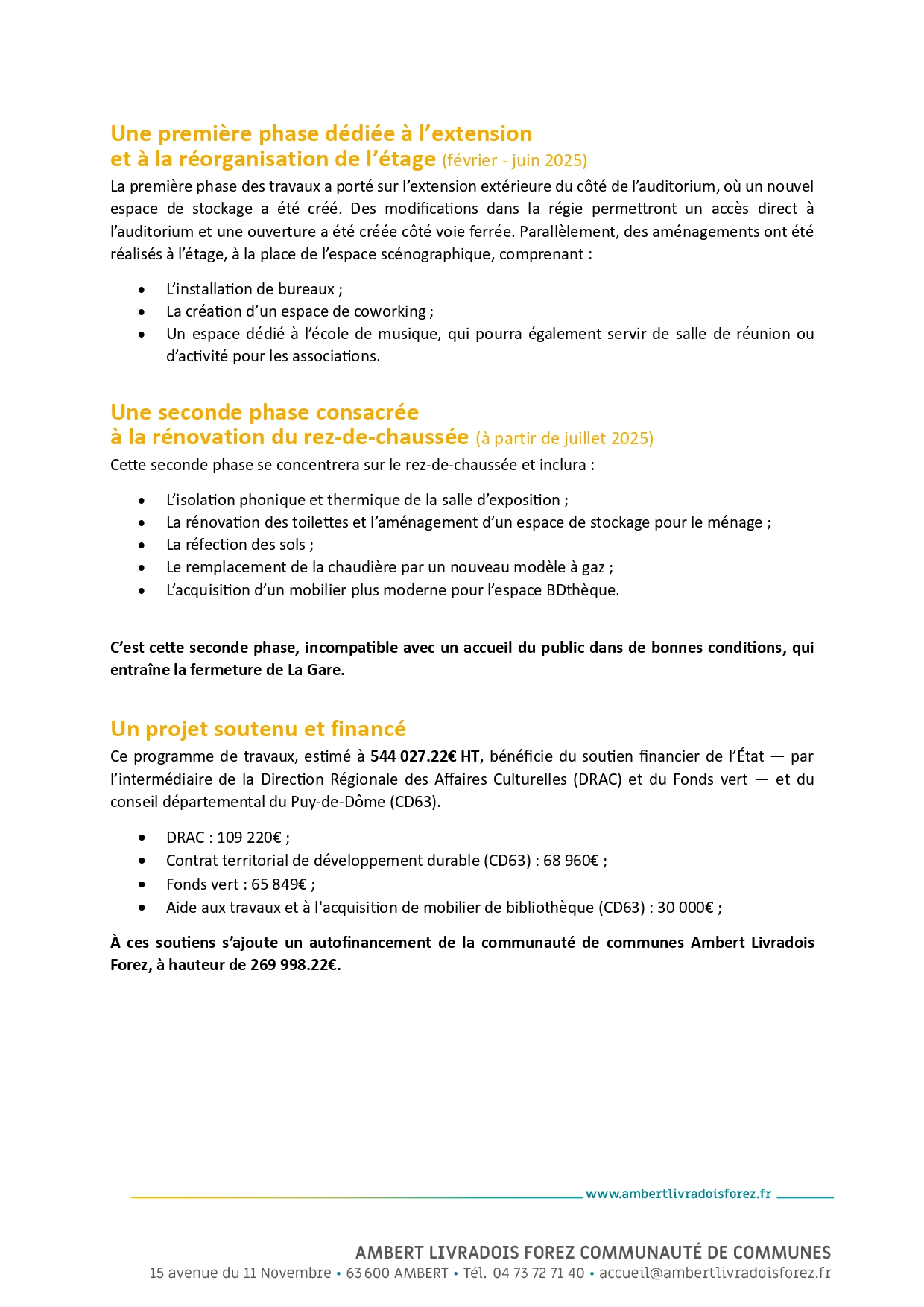 communiqué de presse - page 2